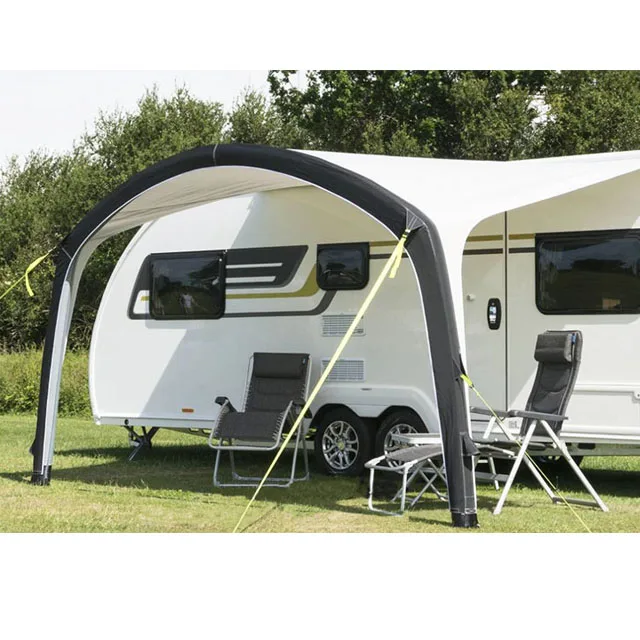 Movable Sliding Stand Homey Drainage Large Camper Van Tent Rv Awning Caravan 2