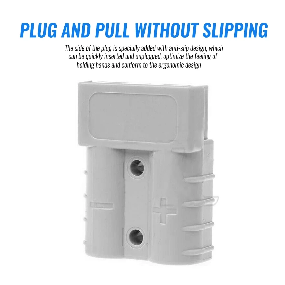 50A Quick Plug Battery Charging Connector For Anderson Style DC Power Tool Motorcycle Socket Adapter Accessories battery terminal connectors,plug connectors,battery connector cable,battery connectors,electrical connectors