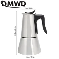 Machine à moka italienne expresso, 6 tasses, 300ml, percolateurs à café en acier inoxydable, Pot Moka électrique, Machine à café électrique Portable 6