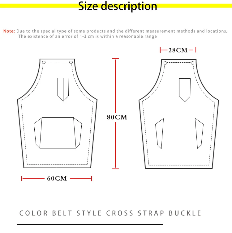 Wasserdichte europäische Küchen-Tarnschürze, Unisex, ölbeständig, Antifouling, für Zuhause, Arbeit, Teeladen, Frisur, modische Arbeitskleidung – Detail 6
