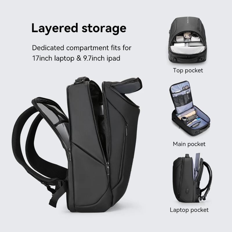 MARK RYDEN Multifunctional 15.6 inch Laptop Backpack Men Wholesale COMPACTO PRO Water Repellent 3