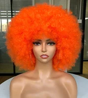 Afro Wig Kinky Curly Synthetic Wig for Black Women Large Bouncy Natural Looking Halloween Party Christmas Cosplay Wigs