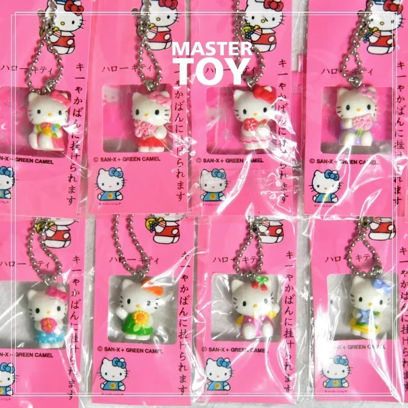 

Original Japan Hello Kitty Keychain Sanrio Kawaii Anime Figure Cute Kt Cat Key Ring Figurine Bag Pendant Toys Gift