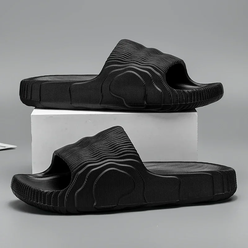 Flip Flops Cushioned Slippers Eva Slippers Summer Slippers House Shoes Summer Sandals Soft Home Slippers Couple Summer Indoor Skid Proof Bathroom Slippers Sandals Hotel Solid Color Men Women