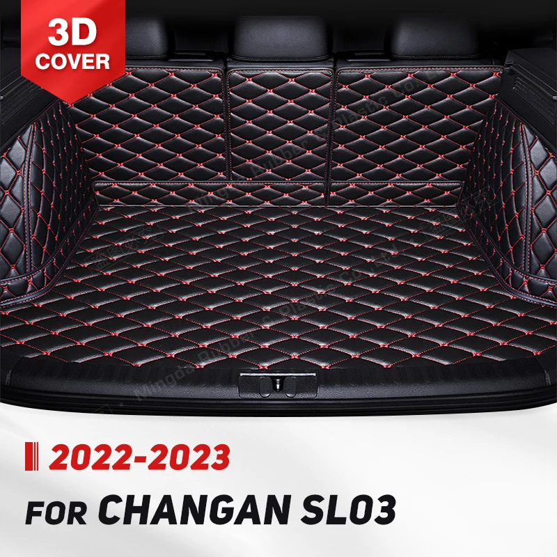 

Auto Full Coverage Trunk Mat For Changan SL03 2022 2023 Anti-Dirty Car Boot Cover Pad Cargo Liner Interior Protector Accessories