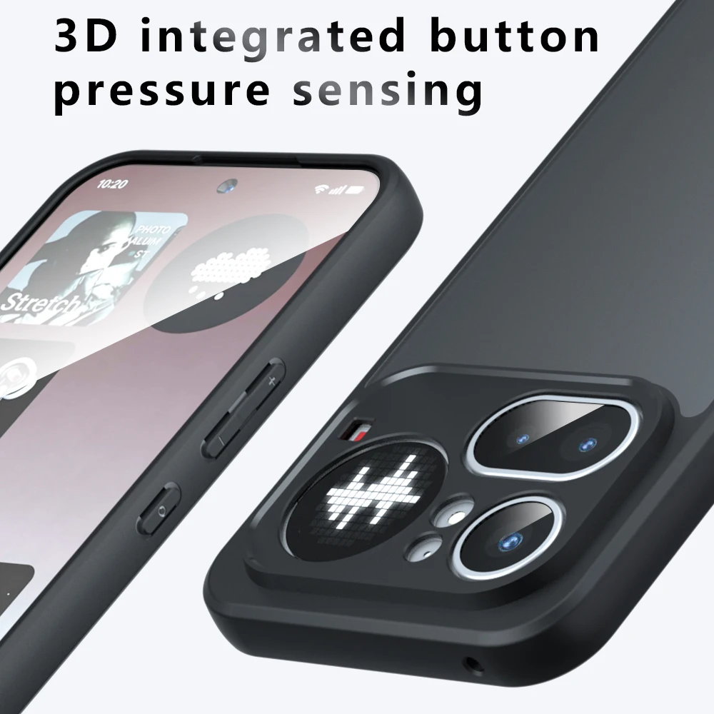 Airbag Super Protection Soft Clear Matte Back Phone Case