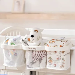 Wholesale Simple Hollow Body Washable Crib Hanging Storage Bag Household Wear Resistant Washing Bed Side Table Storage Box