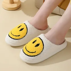 Women's Cozy Fluffy Slippers - Indoor Closed Toe Warm Non-Slip Home Slides - 44-45 (WHITE)