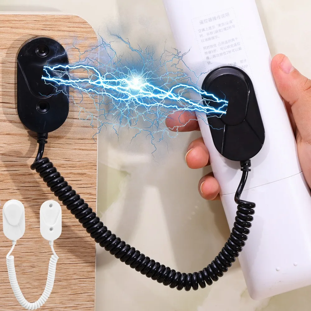 Spring Rope For Remove Control Spring Ropes Magnetic Hook Anti-lost Remote Control Holder Retractable ...
