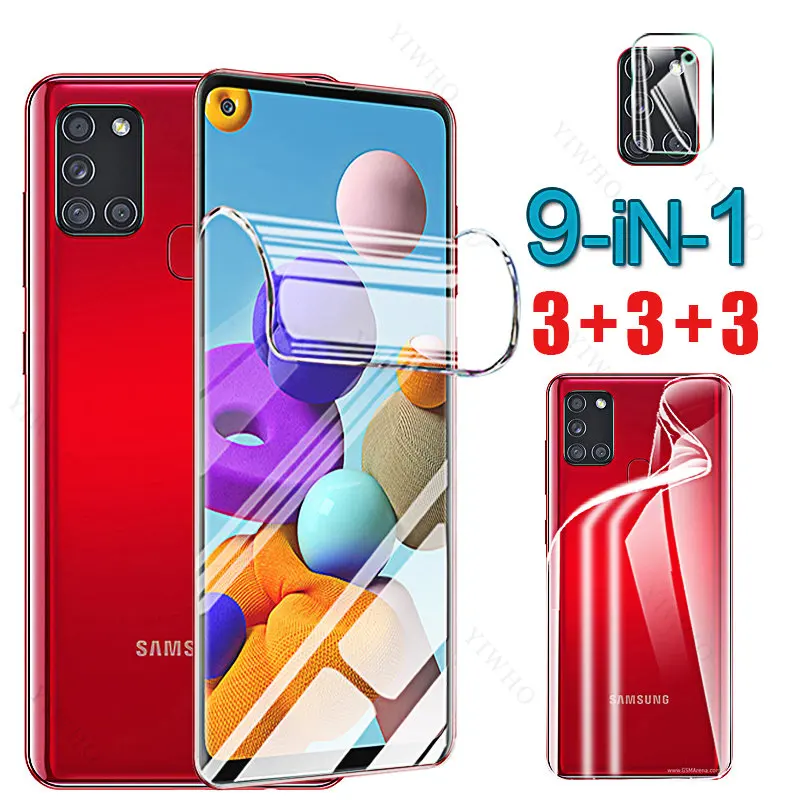 

Hydrogel Film for Samsung Galaxy A21s A21S Front Back Soft Screen Protector for SamsungA 21 S 21S 21s 6.5" SM-A217F Camera Glass