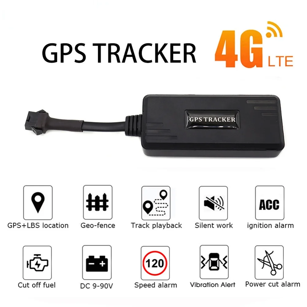 4G Car GPS Tracker Universal APP Real-time Tracking Oil Cut Off Lock Car SOS Alarm Remote Control Bike Motorcycle Tracker