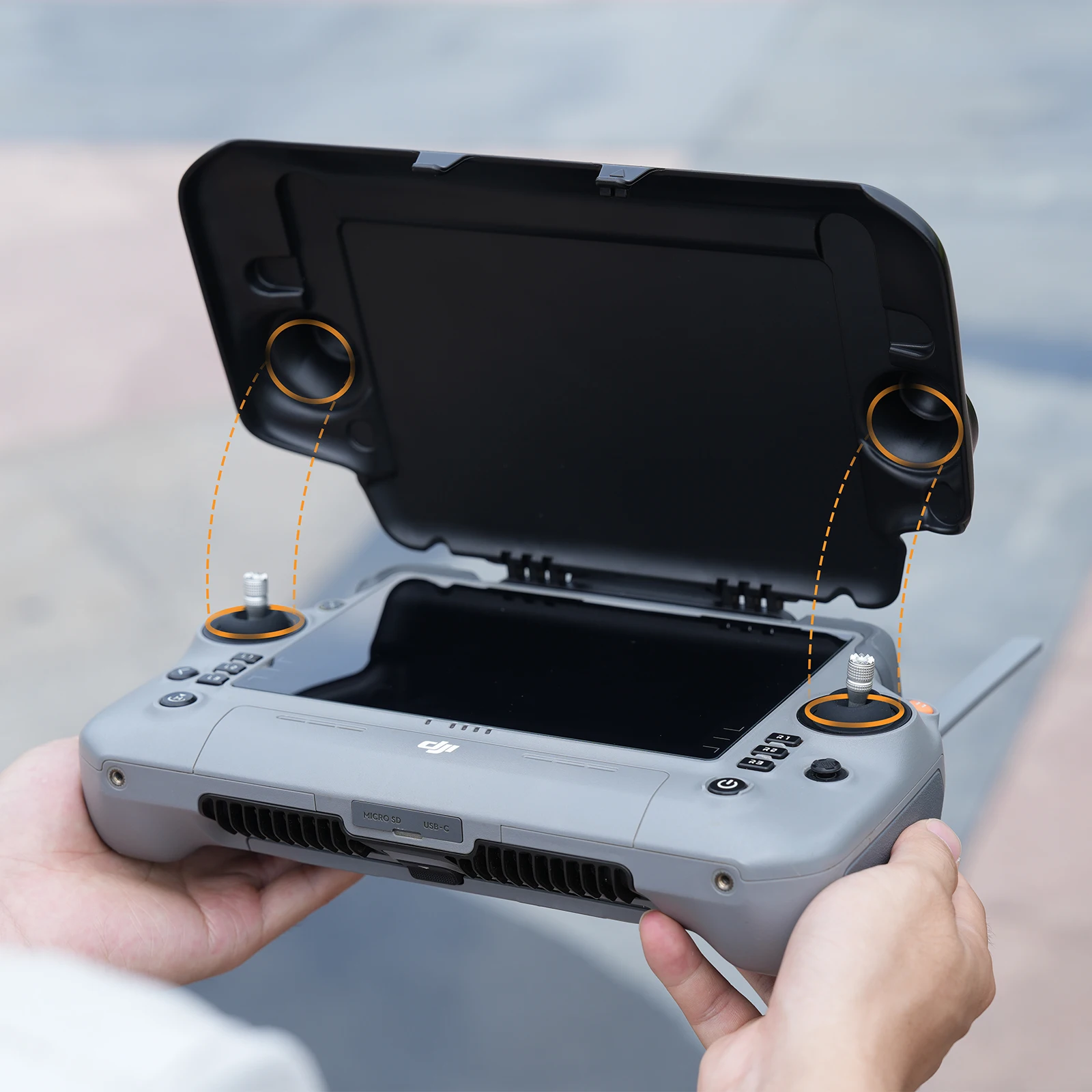 Sangle PU confortable pour DJI RC Plus 2, sécurise votre télécommande lors des déplacements