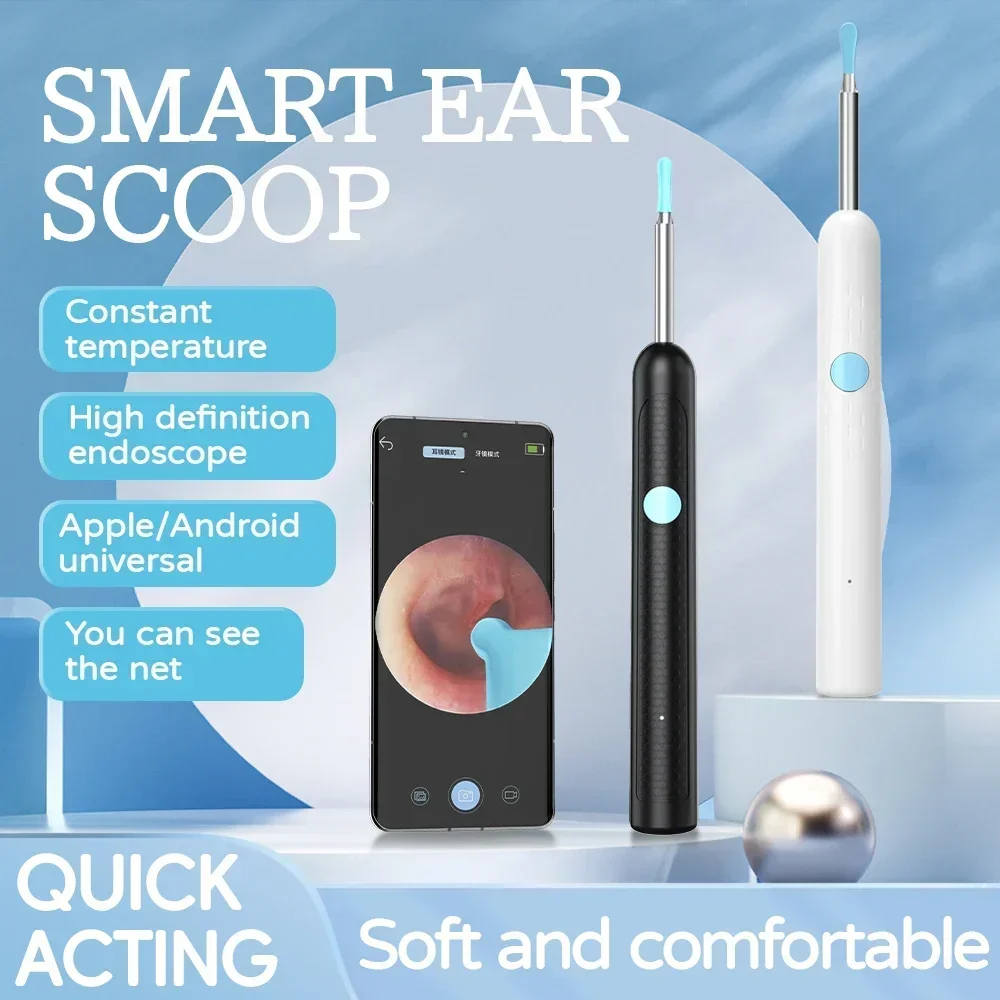 Ear Wax Removal Tool Camera Ear Cleaner with Camera 1080P HD Ear Camera and 6 LED Light Ear Camera Wax Removal for iOS& Android