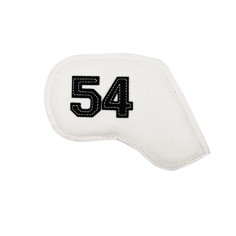 Golf club head cover, color digital gradient, golf sand cover leather golf iron cover golf ball Angle dug head protection sleeve