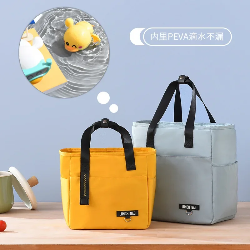 Insulated Bento Lunch Bags Thermal Bag Large Capacity Food Zipper Storage Bags Container for Women Cooler Travel Picnic Handbags