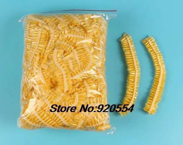 100pcs Disposable Shower Caps Hat Bathing Caps Hotel One-Off Elastic Shower Cap Clear Hair Salon Bath disposable shower cap shower cap disposable hair cap