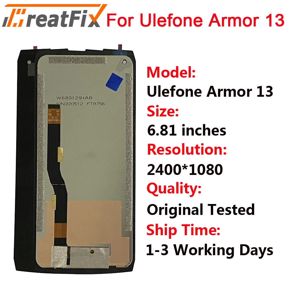 thumbnail image 2 of Yuxyiony Nuovo Sostituzione Dello Schermo Per Ulefone Armor 24 Display LCD Riparazione Dello Schermo E Sostituzione Strumento Accessori 2 of 14
