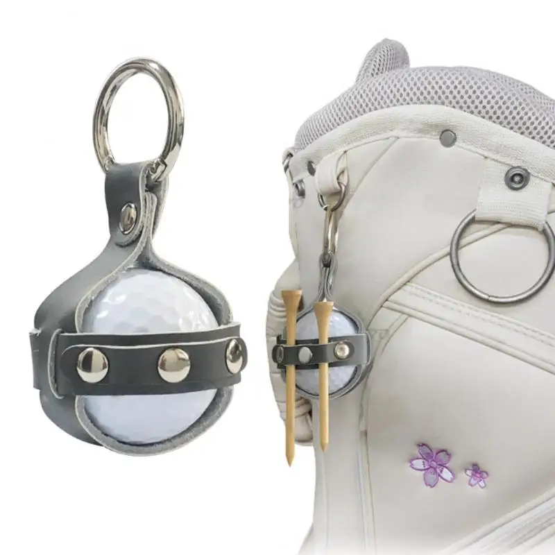 

Golf Bag Simple Hardware Ornaments Precision High-quality Pu Leather Hung Golf Sleeve Waist Pocket Fashionable Fanny Pack