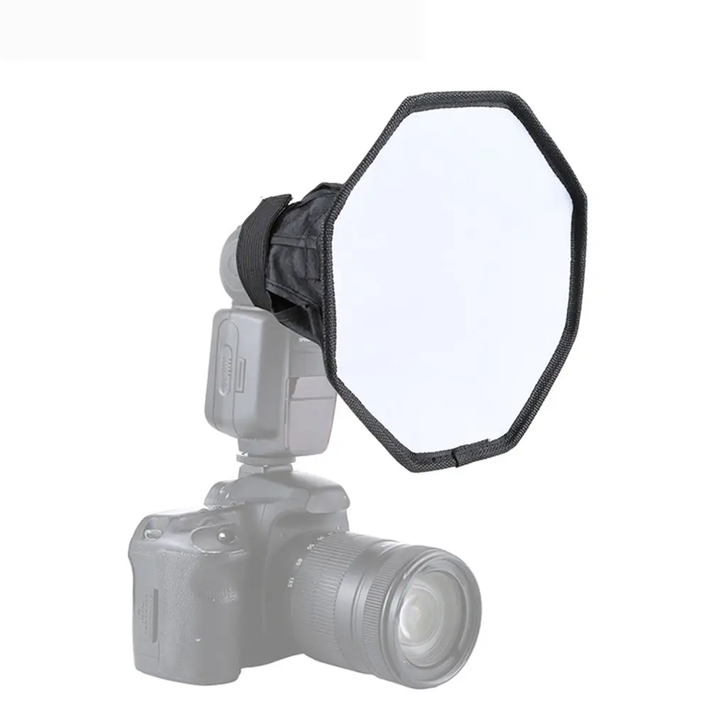 20cm Universal Octangle Style Foldable Flash Light Diffuser Octagon Speedlight Diffuser Softbox Soft Box For Canon For Nikon photography softbox accessories
