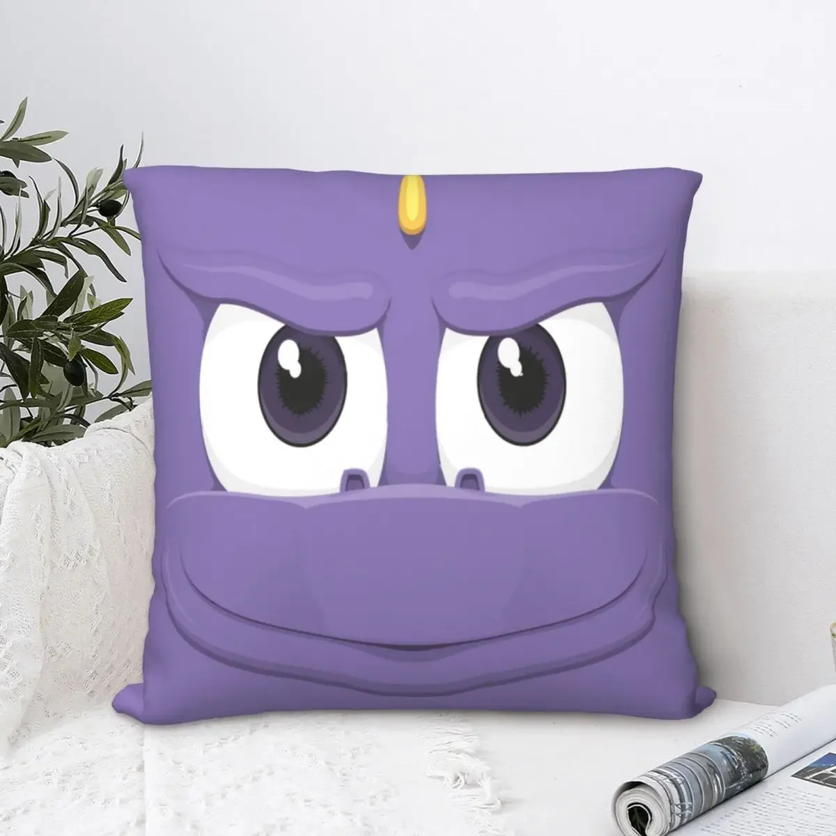 

Spyro The Dragon Face Square Two Side Printing Pillowcase Cushion Cover Funny Zip Home Decorative Pillow Case for Sofa Simple