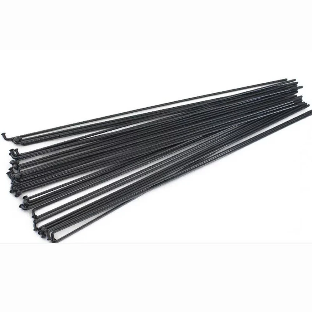 Black Adjustable Stainless Steel Bicycle Spokes with Nipples