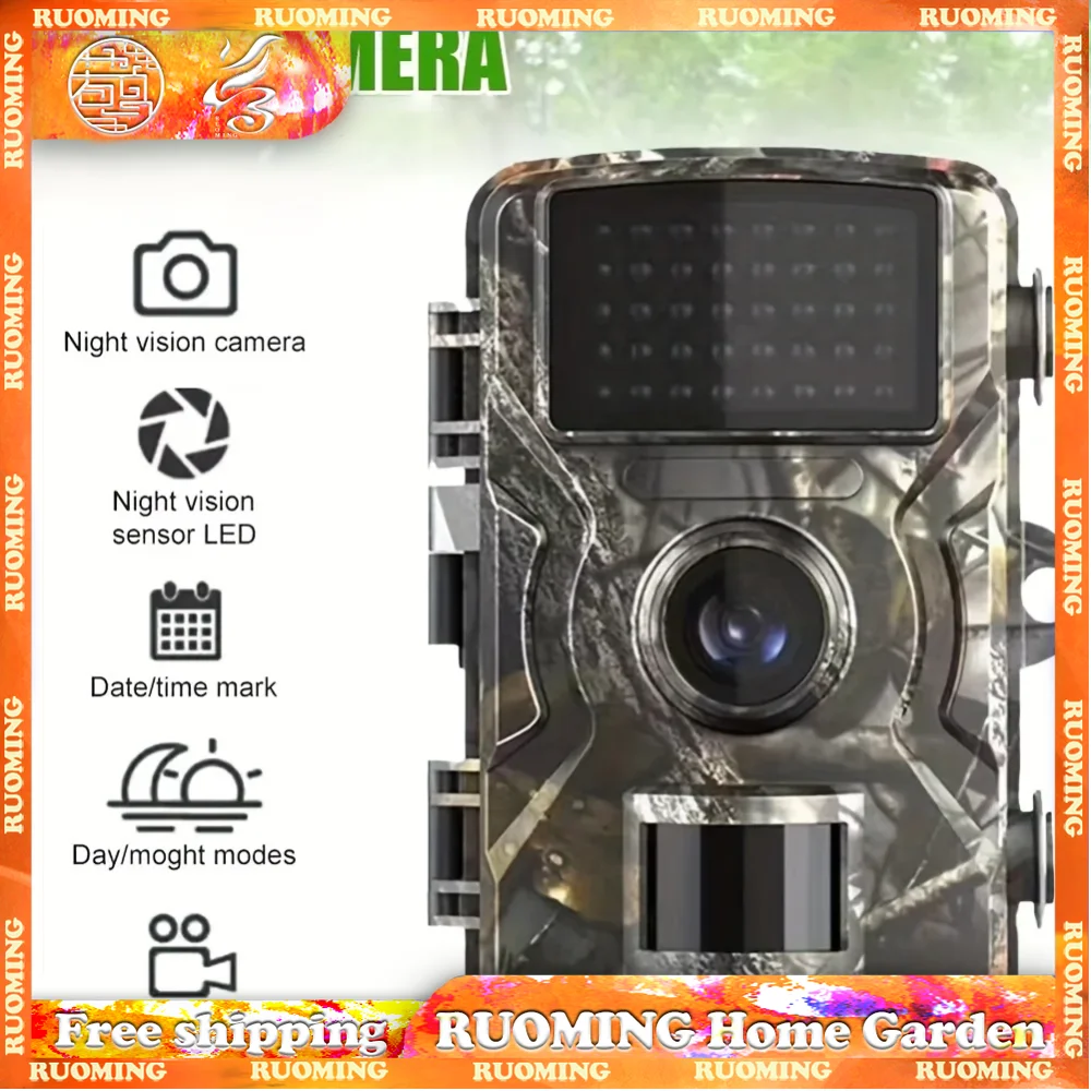 Hunting Trail Camera Wildlife Scouting 16MP 1080P 940nm Infrared Night Vision Motion Activated Trigger Security Surveillance Cam