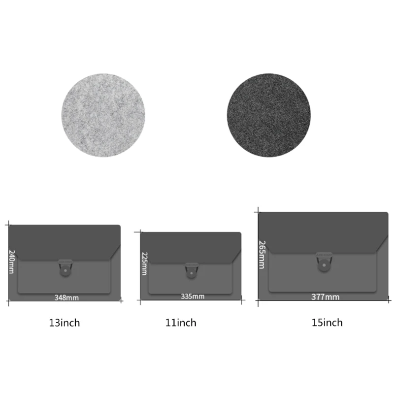 11inch/13inch/15inch Shock Resistant Felt Laptop Sleeve Bag Case Laptop Sleeve