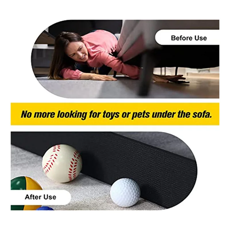 WJ-Toy Blocker For Couch Under Sofa Toy Blocker Stop Things From Going Under Couch Sofa Bed And Furniture Easy To Install