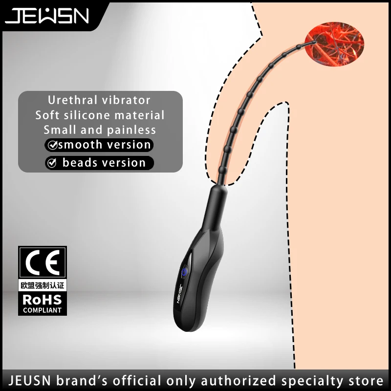 Male Urethral Vibrator Soft Silicone Urethral Dilator set Catheter Penis Plug Sounding Horse Eye Stimulation for man penis sex toys