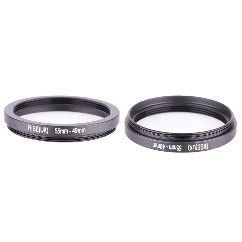 

RISE(UK) 55 мм-49 мм 55-49 мм от 55 до 49 понижающее кольцо-адаптер для фильтра uv cpl fld и т. д.