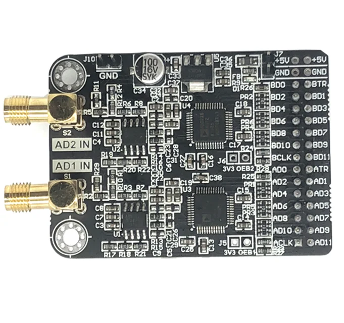 

Двухканальный модуль Kecepatan Tinggi Iklan Modul AD9226, 12-битный AD 65M Akuisisi Data FPGA Papan
