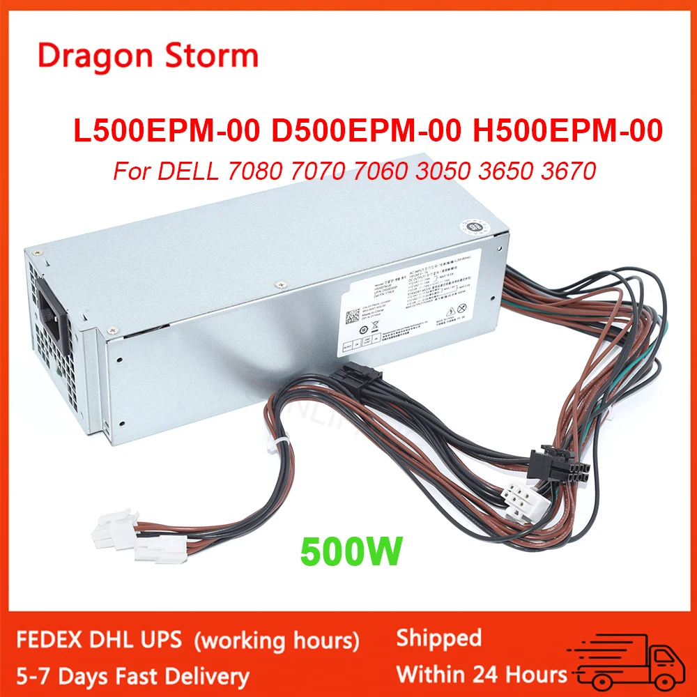 Nuovo Psu Y7R0X H500Epm-00 L500Epm-00 D500Epm-00 Per Dell Optiplex 5080Mt 7080Mt 7070Mt 7060Mt 3050Mt 3650 3670 3671 5090 3260