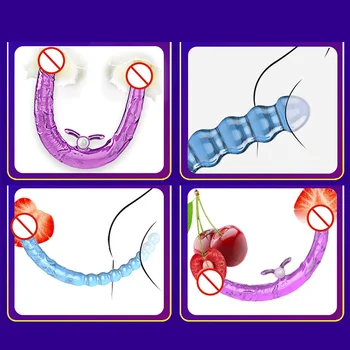 Big Dildo  Penis  Dildo for Anal 40cm Double Long Realistic Dildos Cock Lesbian Anal Plug Flexible Fake Penis for Women Dildos 4