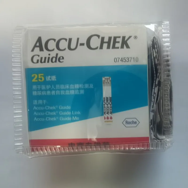 Blood Glucose Meter Accu Chek Cuide Blood Glucose Meter Diabetic Test 25/50/100 Pcs Blood Glucose Test Strips(exp:.2)