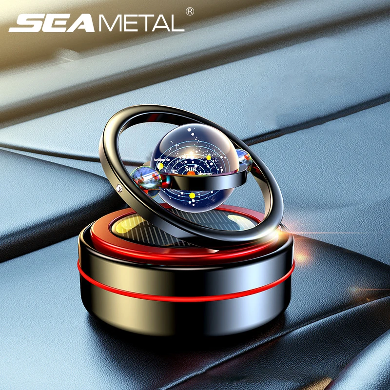 Metal Solar Car Air Freshener Essential Oil Diffuser