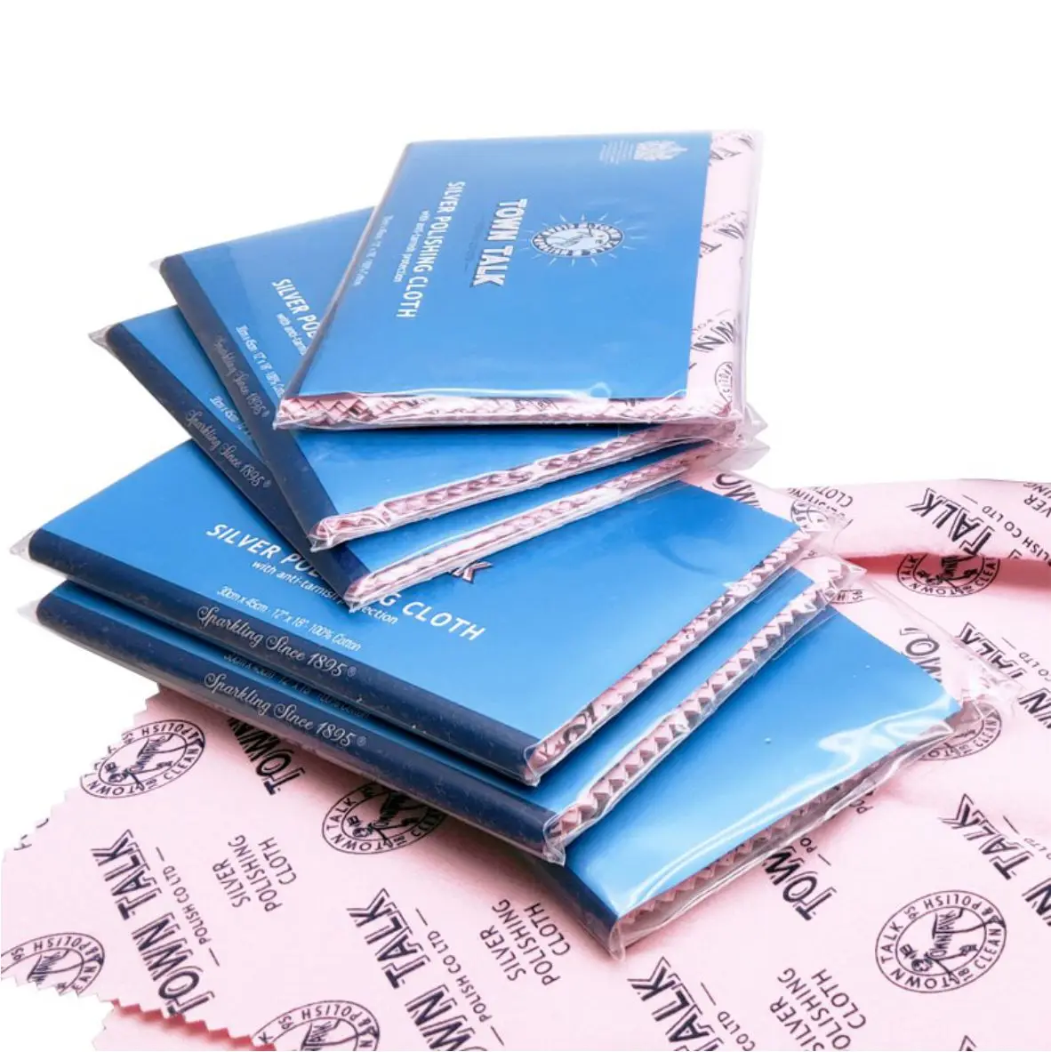 12PCS 30*45cm Town Talk Silver Polishing Cloth Jewelry Anti