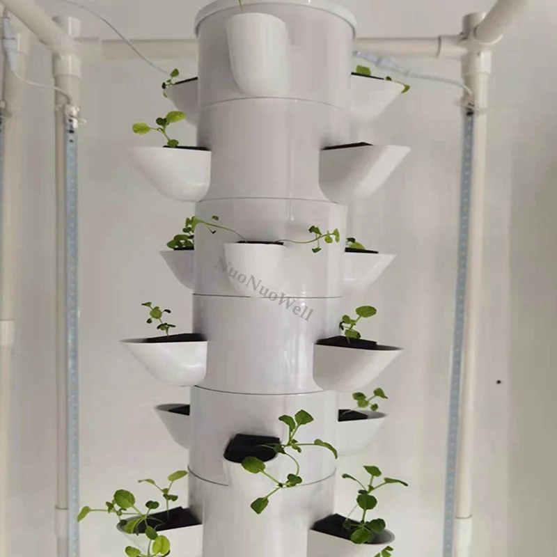1~10Pcs DIY Balcony Hydroponic Growing System Detachable PP Colonization Cups Home Garden Farm Greenhouse Vertical Tower Planter