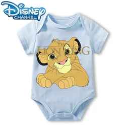 Baby Clothes Bodysuit for Newborn Infant Jumpsuit Boys Girls Disney The Lion King Short Sleeves Romper Onesies 0 To 12 Months