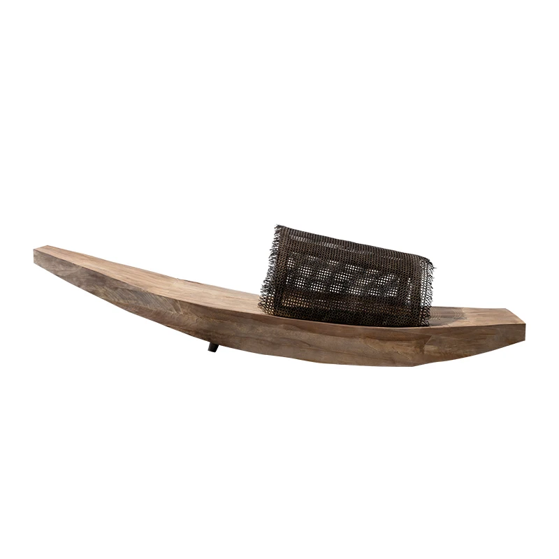 

Большие Абстрактные Деревянные Резные напольные украшения в форме лодки, ландшафтное декоративное изображение