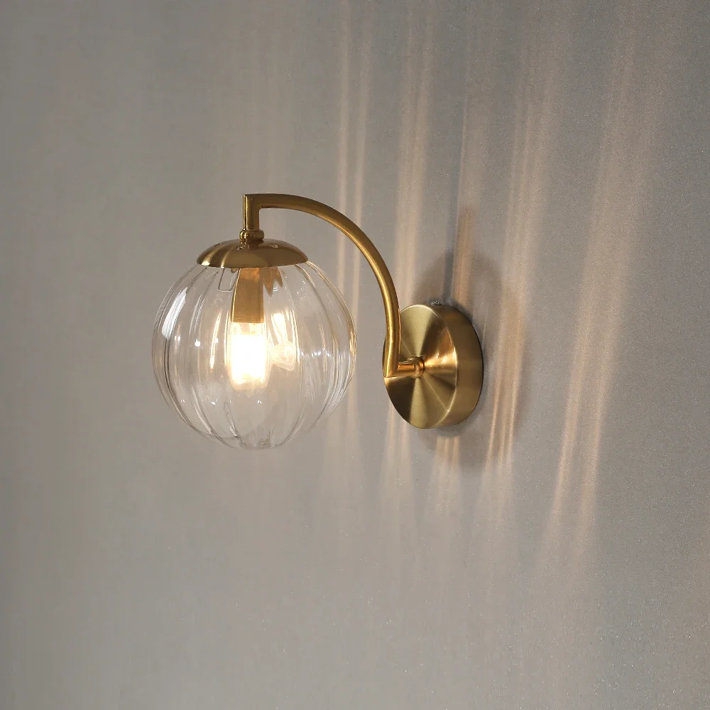 Modern Led Wall Lamp color Glass wall Light Nordic Minimalist Living Bedroom Bedside Sconce Dining Kitchen Indoor Light Fixture 4