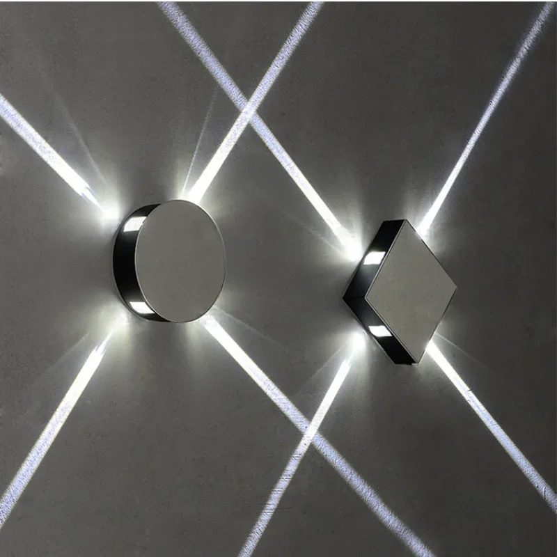 LED cross light effect wall lamp aisle balcony decorative wall lights indoor bedside background lights living room bar KTV model