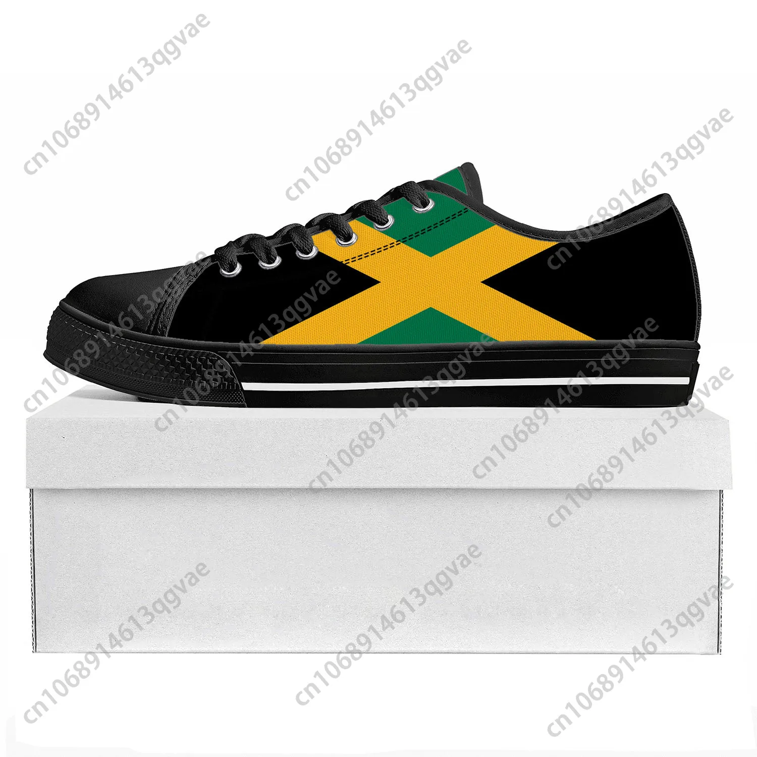 

Jamaican Flag Low Top High Quality Sneakers Mens Womens Teenager Canvas Sneaker Jamaica Prode Casual Couple Shoes Custom Shoe