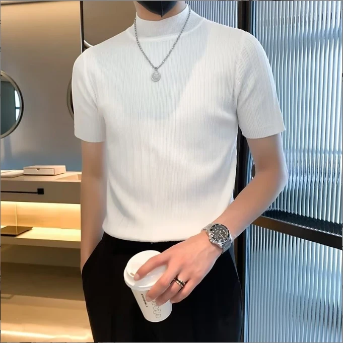 

Мужская Белая Летняя одежда с коротким рукавом для мужчин