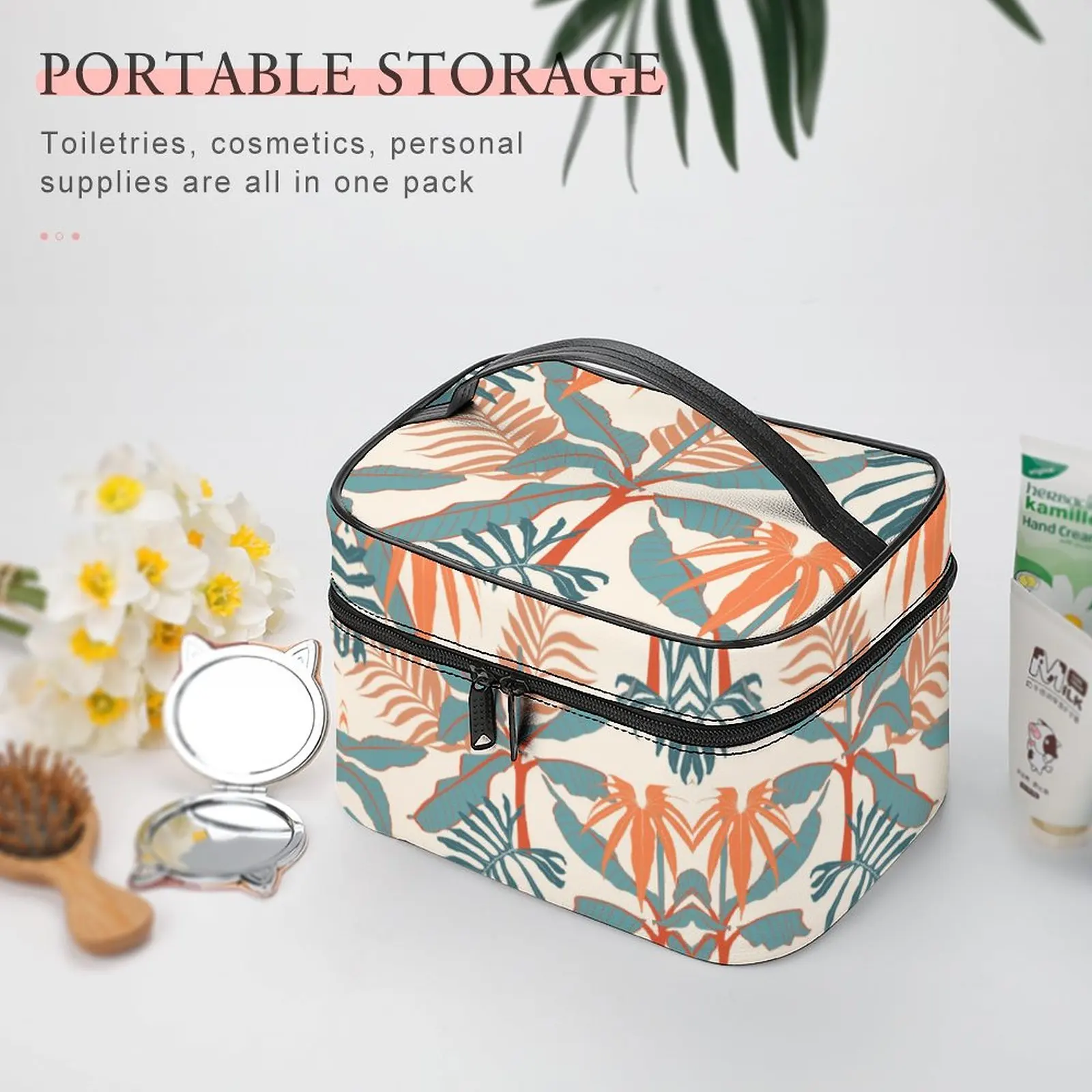 Girl Cosmetic Bag Women Portable Travel Wash Bag Fashion Large Capacity Make up Pouch Case Waterproof Storage Bag for Cosmetics