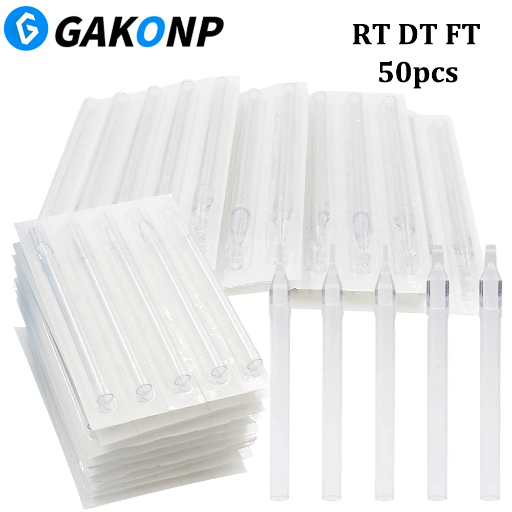 50Pcs Disposable Long Tips Clear 108mm Long Plastic Tattoo Needle Tips Needle Nozzle Tube for Tattoo Machien Gun Makeup Supply