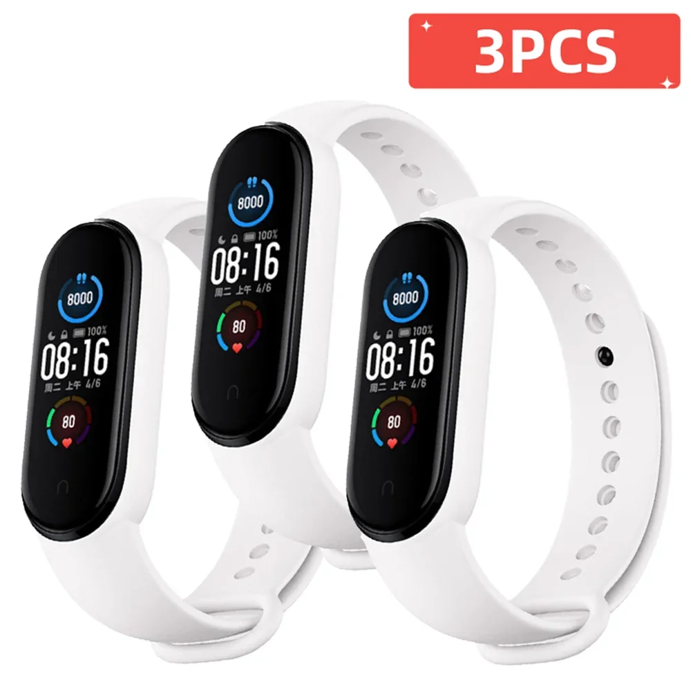 Triple Pack Silicone Sport Watchbands - Multicolor Replacement Straps