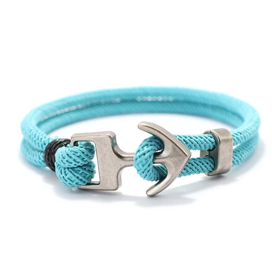 Nautical Anchor Rope Bracelet for Men Outdoor Sports