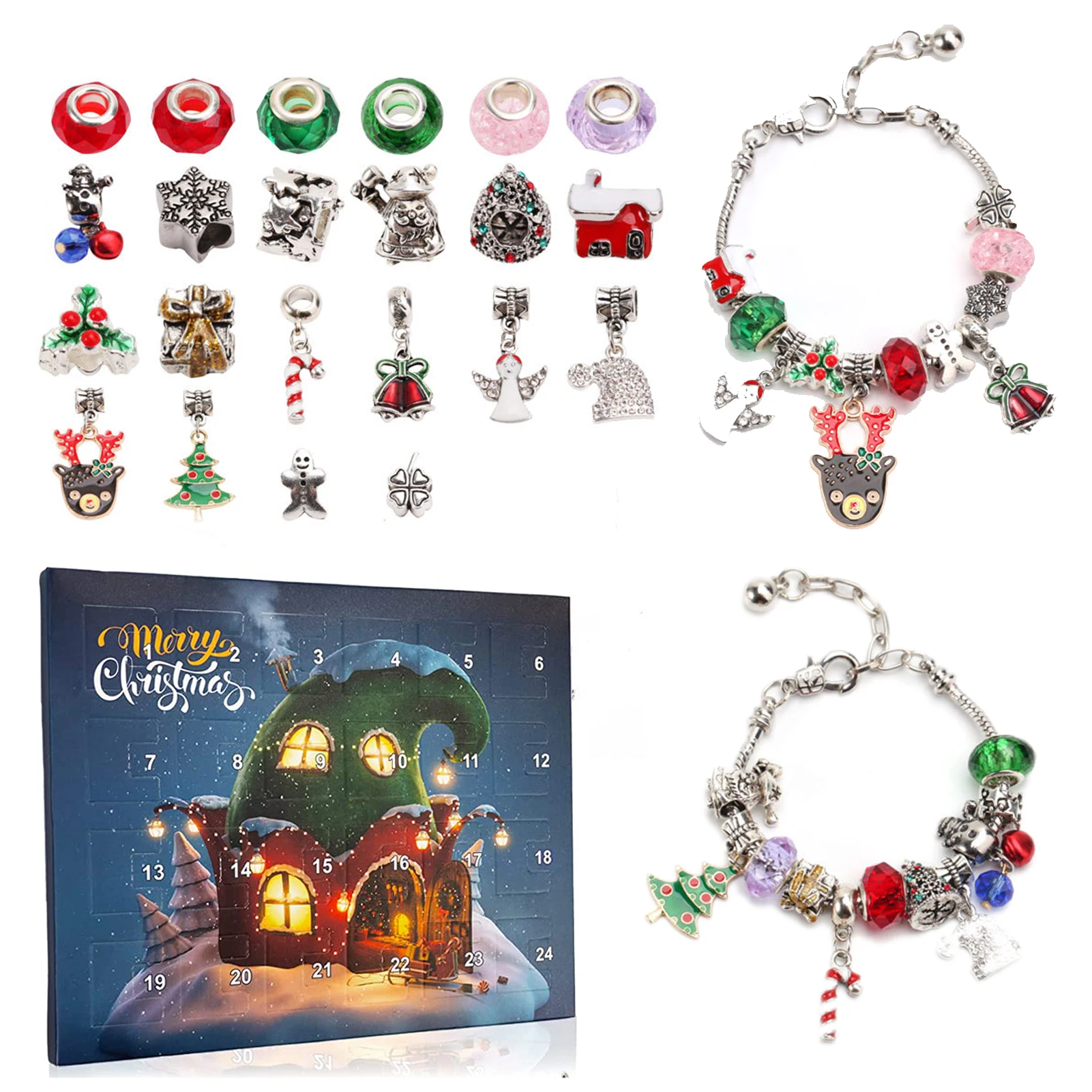 Christmas Advent Calendar 2022 Christmas Advent Calendar Bracelets Set With  22 Charm Beads And 2 Bracelets Diy Bracelet Making - Advent Calendars -  AliExpress
