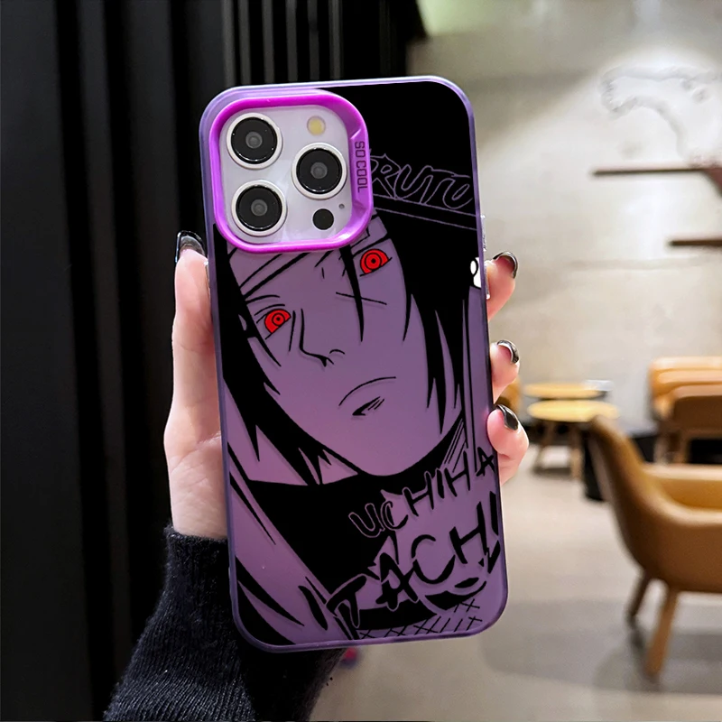 Naruto Sasuke Matte Hard Phone Case – Anime-Inspired Design