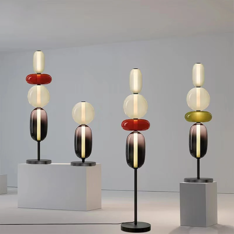 Italian Colored Glass LED Floor Lamp 2